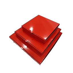 PACK x MAYOR!!! Caja Pizza Revestida GLOSSY Roja 200 Unidades