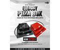 Caja Pizza Revestida GLOSSY Negra 50 Unidades