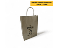 OFERTA MAYORISTA!!! Bolsa Kraft Delivery con Agujero  1000 unidades