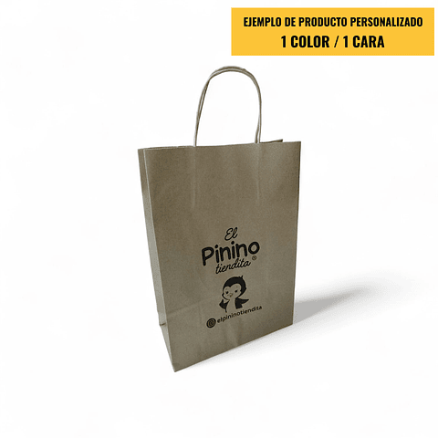 OFERTA MAYORISTA!!! Bolsa Kraft Delivery con Agujero  1000 unidades