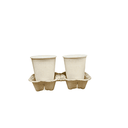 OFERTA x MAYOR!!! Porta Vasos ECO - 2 Cavidades 1000 unidades