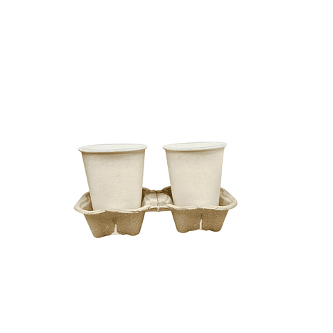 OFERTA x MAYOR!!! Porta Vasos ECO - 2 Cavidades 1000 unidades