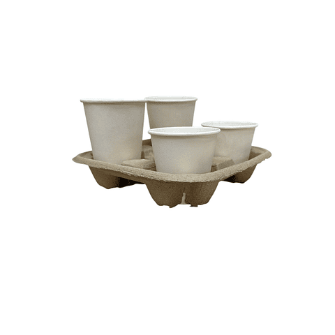 OFERTA x MAYOR!!! Porta Vasos ECO - 4 Cavidades 1000 Unidades