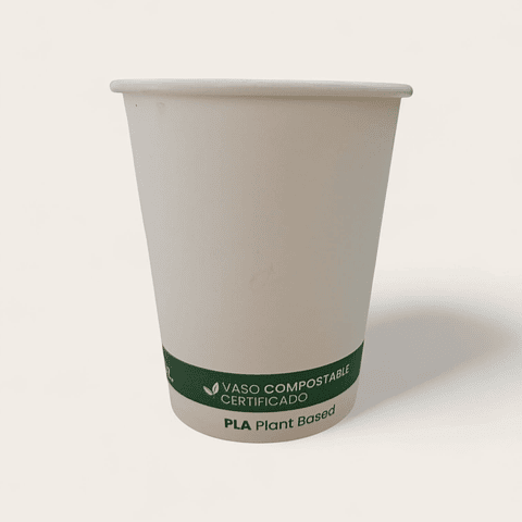 Vaso Café COMPOSTABLE Blanco