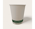 PACK x MAYOR!!! Vaso Café COMPOSTABLE Blanco 
