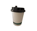 PACK x MAYOR!!  Vaso Café Compostable  + Tapa Compostable PLA  300 Unidades