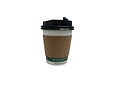 PACK x MAYOR!!!  Vaso Café Compostable + Tapa Compostable + Manga  300 unidades