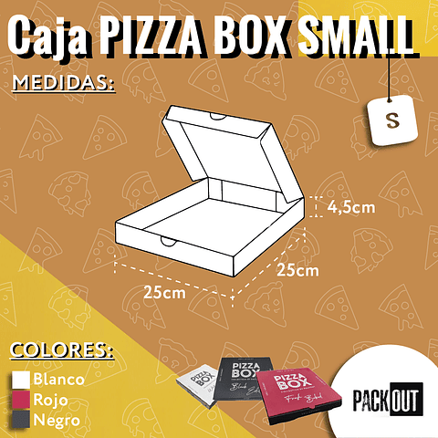 Caja PIZZA BOX Black