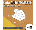 Caja Cartón Multiuso Autoarmable Roja