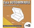 Caja Cartón Multiuso Autoarmable Roja