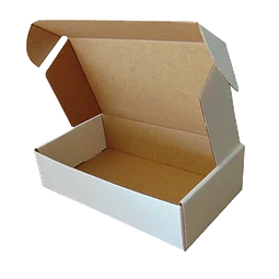Caja Cartón Multiuso Autoarmable Blanca 