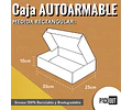 Caja Cartón Multiuso Autoarmable Blanca 