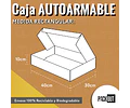 Caja Cartón Multiuso Autoarmable Blanca 