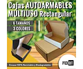 Caja Cartón Multiuso Autoarmable Blanca 