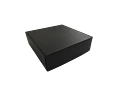 Caja Cartón Multiuso Autoarmable Cuadrada Negra