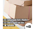 Caja Cartón Multiuso Autoarmable Cuadrada Negra