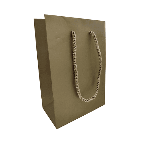 Bolsa Cartón Lujo C/Manilla Cordón