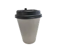 Vaso Café Polipapel Blanco con Tapa  