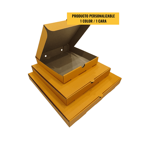 Caja Pizza Orange Lisa - Personalizable