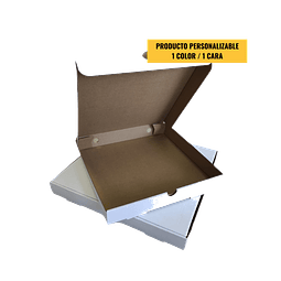 Caja Pizza Cartón Micro Corrugado Blanca - Personalizable