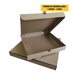 Caja Pizza Cartón Micro Corrugado Kraft  - Personalizable