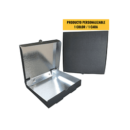 Caja Pizza THERMAL Negra  - Personalizable