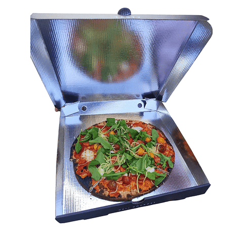 Caja Pizza THERMAL Negra  - Personalizable