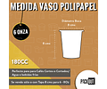 OFERTA MAYORISTA  Vaso Café Compostable  + Tapa Compostable PLA 1000 unidades