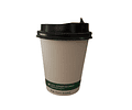 OFERTA MAYORISTA  Vaso Café Compostable  + Tapa Compostable PLA 1000 unidades