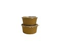 OFERTA MAYORISTA!!! Bowl Kraft Compostable + Tapa PLA 900 Unidades