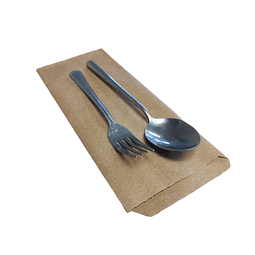 Saco Cubiertos Papel Kraft 