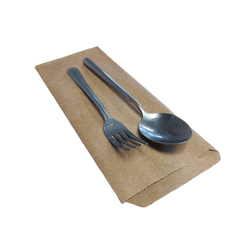 Saco Cubiertos Papel Kraft 