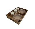 Bandeja Autoarmable Microcorrugado Desayunos/Regalos/Otros - Personalizable
