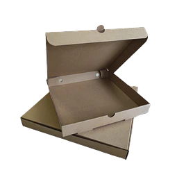 Caja Pizza Cartón Micro Corrugado Kraft 