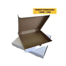 Caja Pizza Cartón Micro Corrugado Blanca - Personalizable