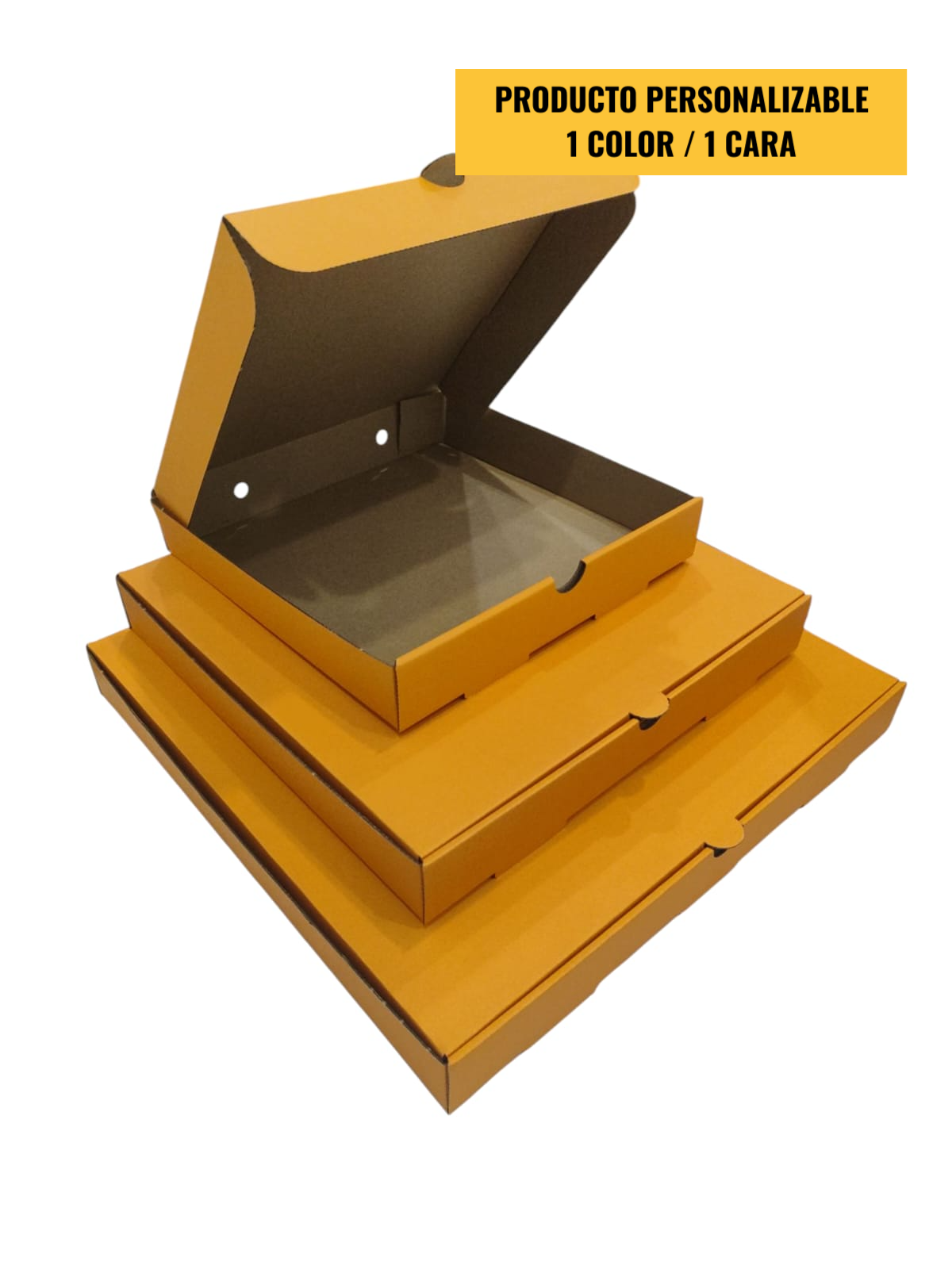 Caja Pizza Orange Lisa - Personalizable