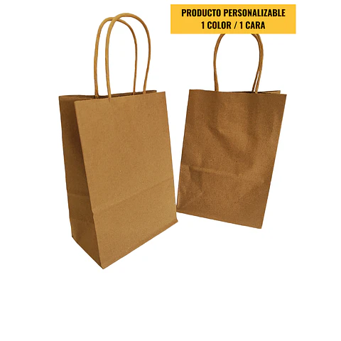 CYBER DAY !!!!!  Bolsas Kraft con Manilla  - COPY