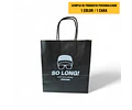 CYBER DAY !!!!!  Bolsa Kraft Verde o Roja con Manilla