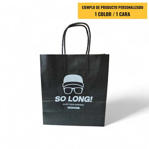 CYBER DAY !!!!!  Bolsa Kraft Verde o Roja con Manilla
