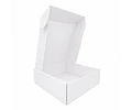 Caja Cartón Multiuso Autoarmable Cuadrada Blanca 50 Unidades