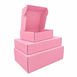 Caja Cartón Multiuso Autoarmable Rosada- Personalizable
