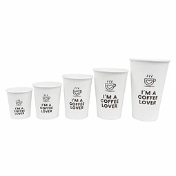 OFERTA MAYORISTA!!! Vaso Café Polipapel Diseño Coffee Lover 1000 Unidades