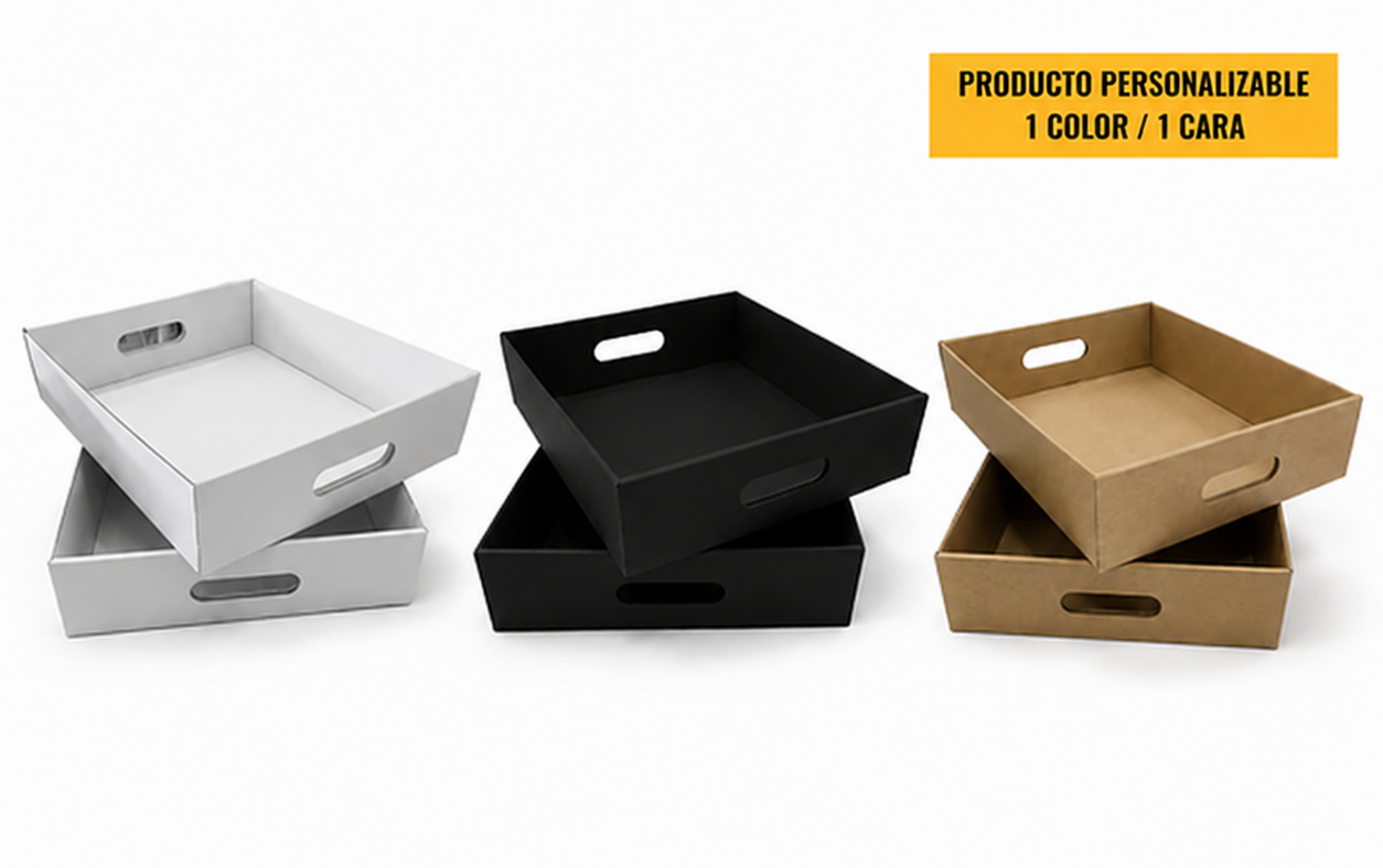 Bandeja Autoarmable Microcorrugado Desayunos/Regalos/Otros