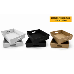 Bandeja Autoarmable Microcorrugado Desayunos/Regalos/Otros - Personalizable