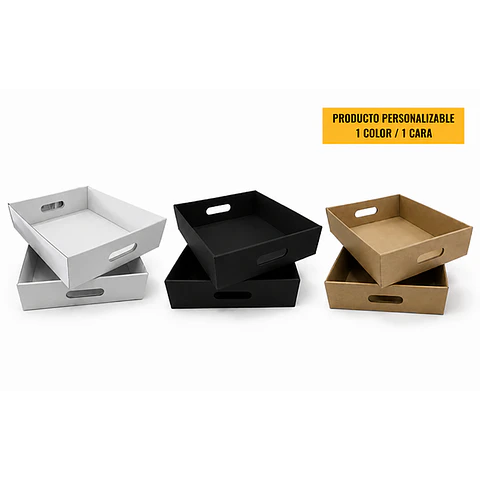 Bandeja Autoarmable Microcorrugado Desayunos/Regalos/Otros - Personalizable