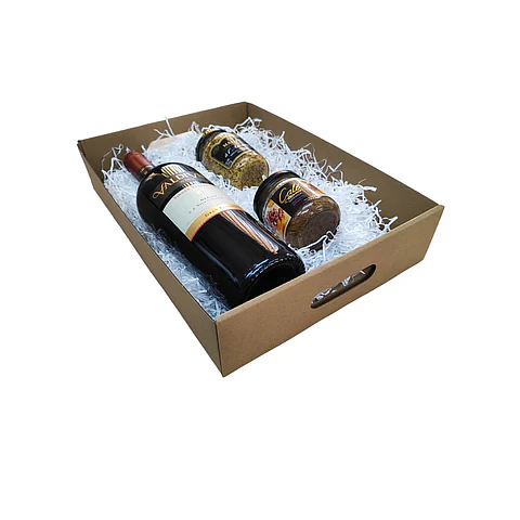 Bandeja Autoarmable Microcorrugado Desayunos/Regalos/Otros - Personalizable