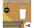 Vaso Café Polipapel Kraft 100 Unidades