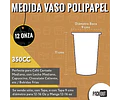 Vaso Café Polipapel Kraft 100 Unidades
