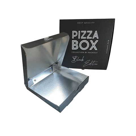 Caja PIZZA BOX THERMAL Negra 50 Unidades