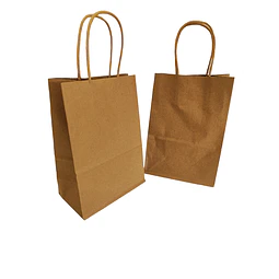 WINTER SALE!! Bolsa Kraft con Manilla 100 Unidades